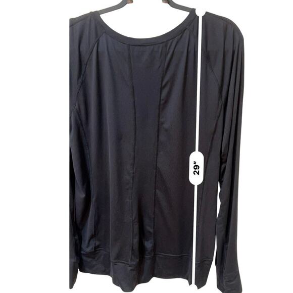 Layer 8 Women’s Active Top Ruffle Raglan Sleeve Lightweight Athletic Tee Size XL - Picture 4 of 5